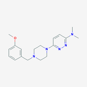 6-{4-[(3-methoxyphenyl)methyl]piperazin-1-yl}-N,N-dimethylpyridazin-3-amine