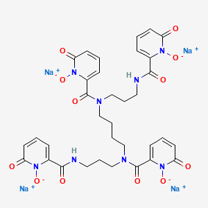 N,N',N'',N'''-Tetra(1,2-dihydro-1-hydroxy-2-oxopyridine-6-carbonyl)-1,5,10,14-tetraazatetradecane