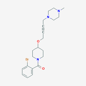 1-(4-{[1-(2-Bromobenzoyl)piperidin-4-yl]oxy}but-2-yn-1-yl)-4-methylpiperazine