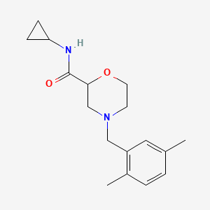 N-cyclopropyl-4-[(2,5-dimethylphenyl)methyl]morpholine-2-carboxamide