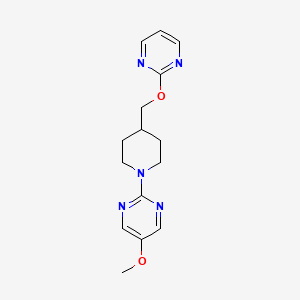 5-Methoxy-2-{4-[(pyrimidin-2-yloxy)methyl]piperidin-1-yl}pyrimidine