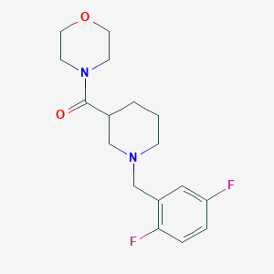 4-{1-[(2,5-Difluorophenyl)methyl]piperidine-3-carbonyl}morpholine