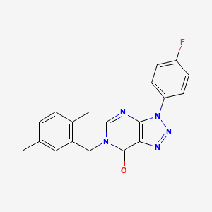 6-[(2,5-Dimethylphenyl)methyl]-3-(4-fluorophenyl)-7-triazolo[4,5-d]pyrimidinone