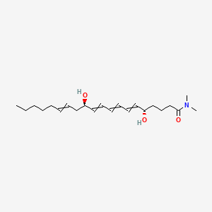 (5S,12R)-5,12-dihydroxy-N,N-dimethylicosa-6,8,10,14-tetraenamide