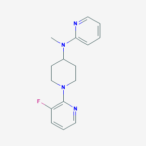 molecular formula C16H19FN4 B12264122 N-[1-(3-fluoropyridin-2-yl)piperidin-4-yl]-N-methylpyridin-2-amine 