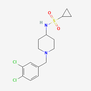 N-{1-[(3,4-dichlorophenyl)methyl]piperidin-4-yl}cyclopropanesulfonamide