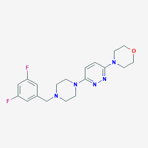 4-(6-{4-[(3,5-Difluorophenyl)methyl]piperazin-1-yl}pyridazin-3-yl)morpholine