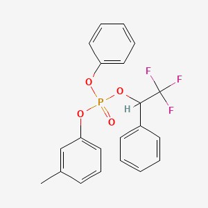 Phosphoric acid (3-methylphenyl) phenyl (2,2,2-trifluoro-1-phenylethyl) ester