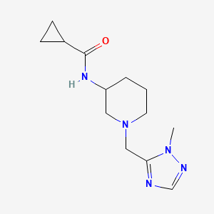 N-{1-[(1-methyl-1H-1,2,4-triazol-5-yl)methyl]piperidin-3-yl}cyclopropanecarboxamide