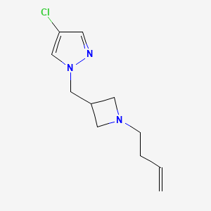 1-{[1-(but-3-en-1-yl)azetidin-3-yl]methyl}-4-chloro-1H-pyrazole