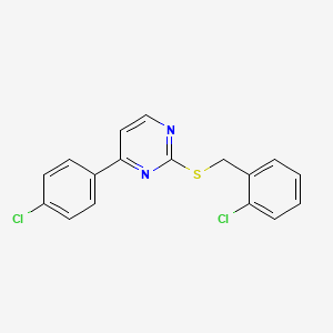 2-[(2-Chlorobenzyl)sulfanyl]-4-(4-chlorophenyl)pyrimidine