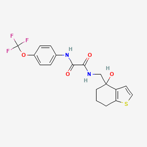 N-[(4-hydroxy-4,5,6,7-tetrahydro-1-benzothiophen-4-yl)methyl]-N'-[4-(trifluoromethoxy)phenyl]ethanediamide