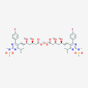 calcium;(3R,5R)-7-[4-(4-fluorophenyl)-2-[methyl(methylsulfonyl)amino]-6-propan-2-ylpyrimidin-5-yl]-3,5-dihydroxyhept-6-enoate