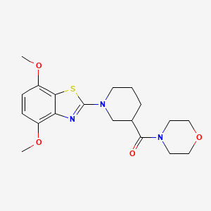 4,7-Dimethoxy-2-[3-(morpholine-4-carbonyl)piperidin-1-yl]-1,3-benzothiazole