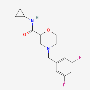 N-cyclopropyl-4-[(3,5-difluorophenyl)methyl]morpholine-2-carboxamide