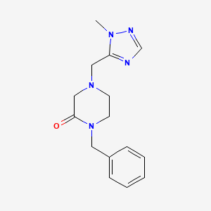 1-Benzyl-4-[(2-methyl-1,2,4-triazol-3-yl)methyl]piperazin-2-one