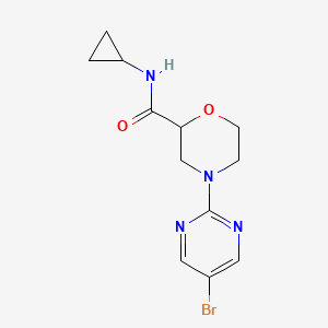 4-(5-bromopyrimidin-2-yl)-N-cyclopropylmorpholine-2-carboxamide