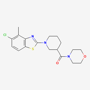 5-Chloro-4-methyl-2-[3-(morpholine-4-carbonyl)piperidin-1-yl]-1,3-benzothiazole