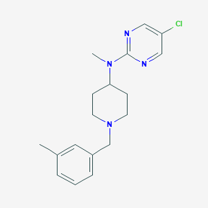 5-chloro-N-methyl-N-{1-[(3-methylphenyl)methyl]piperidin-4-yl}pyrimidin-2-amine