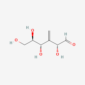 molecular formula C7H12O5 B1226436 3-Deoxy-C(3)-methyleneglucose CAS No. 61199-88-0