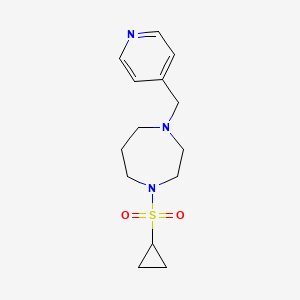 1-(Cyclopropanesulfonyl)-4-[(pyridin-4-yl)methyl]-1,4-diazepane