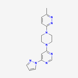 4-[4-(6-methylpyridazin-3-yl)piperazin-1-yl]-6-(1H-pyrazol-1-yl)pyrimidine