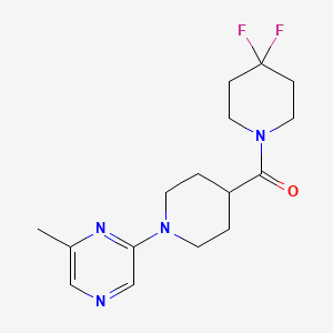 2-[4-(4,4-Difluoropiperidine-1-carbonyl)piperidin-1-yl]-6-methylpyrazine