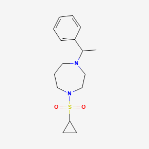 1-(Cyclopropanesulfonyl)-4-(1-phenylethyl)-1,4-diazepane