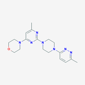 4-{6-Methyl-2-[4-(6-methylpyridazin-3-yl)piperazin-1-yl]pyrimidin-4-yl}morpholine