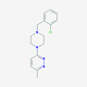 3-{4-[(2-Chlorophenyl)methyl]piperazin-1-yl}-6-methylpyridazine