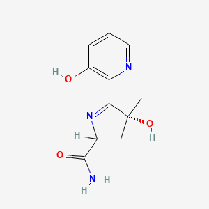 molecular formula C11H13N3O3 B1226442 Siderochelin A CAS No. 77550-87-9
