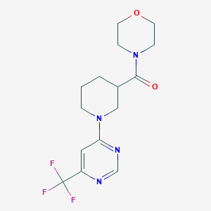 4-{1-[6-(Trifluoromethyl)pyrimidin-4-yl]piperidine-3-carbonyl}morpholine