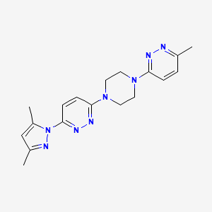 3-(3,5-dimethyl-1H-pyrazol-1-yl)-6-[4-(6-methylpyridazin-3-yl)piperazin-1-yl]pyridazine