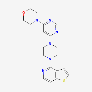 4-[6-(4-{Thieno[3,2-c]pyridin-4-yl}piperazin-1-yl)pyrimidin-4-yl]morpholine