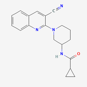 N-[1-(3-cyanoquinolin-2-yl)piperidin-3-yl]cyclopropanecarboxamide