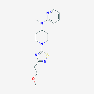 N-{1-[3-(2-methoxyethyl)-1,2,4-thiadiazol-5-yl]piperidin-4-yl}-N-methylpyridin-2-amine