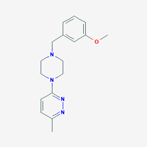 3-{4-[(3-Methoxyphenyl)methyl]piperazin-1-yl}-6-methylpyridazine