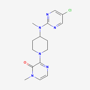 3-{4-[(5-Chloropyrimidin-2-yl)(methyl)amino]piperidin-1-yl}-1-methyl-1,2-dihydropyrazin-2-one