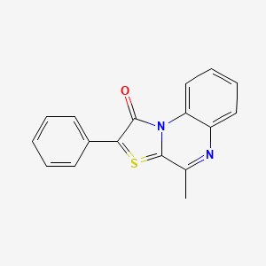 4-Methyl-2-phenyl[1,3]thiazolo[3,2-a]quinoxalin-10-ium-1-olate