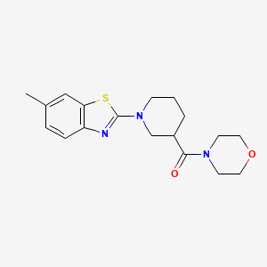 (1-(6-Methylbenzo[d]thiazol-2-yl)piperidin-3-yl)(morpholino)methanone