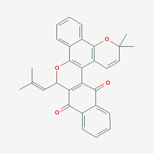 molecular formula C30H24O4 B1226461 Tecomaquinone I 