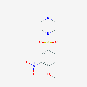 Piperazine, 1-[(4-methoxy-3-nitrophenyl)sulfonyl]-4-methyl-