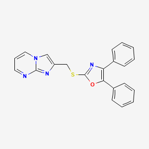 2-{[(4,5-Diphenyl-1,3-oxazol-2-yl)sulfanyl]methyl}imidazo[1,2-a]pyrimidine