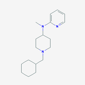 molecular formula C18H29N3 B12264649 N-[1-(cyclohexylmethyl)piperidin-4-yl]-N-methylpyridin-2-amine 