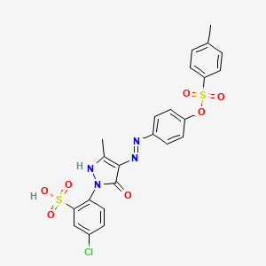 molecular formula C23H19ClN4O7S2 B1226465 Milling yellow 3G (free acid) CAS No. 32674-42-3