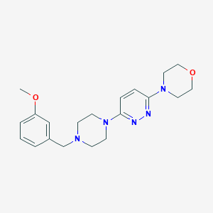 4-(6-{4-[(3-Methoxyphenyl)methyl]piperazin-1-yl}pyridazin-3-yl)morpholine