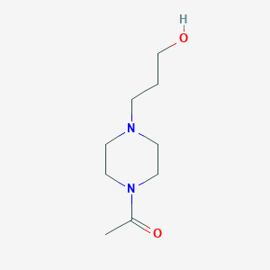 molecular formula C9H18N2O2 B122647 1-(4-(3-Hydroxypropyl)piperazin-1-yl)ethan-1-one CAS No. 145943-75-5