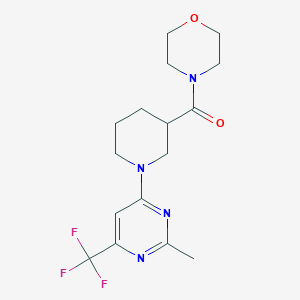 4-{1-[2-Methyl-6-(trifluoromethyl)pyrimidin-4-yl]piperidine-3-carbonyl}morpholine