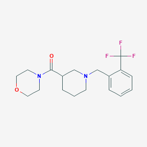 4-(1-{[2-(Trifluoromethyl)phenyl]methyl}piperidine-3-carbonyl)morpholine