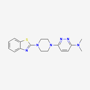 6-[4-(1,3-benzothiazol-2-yl)piperazin-1-yl]-N,N-dimethylpyridazin-3-amine